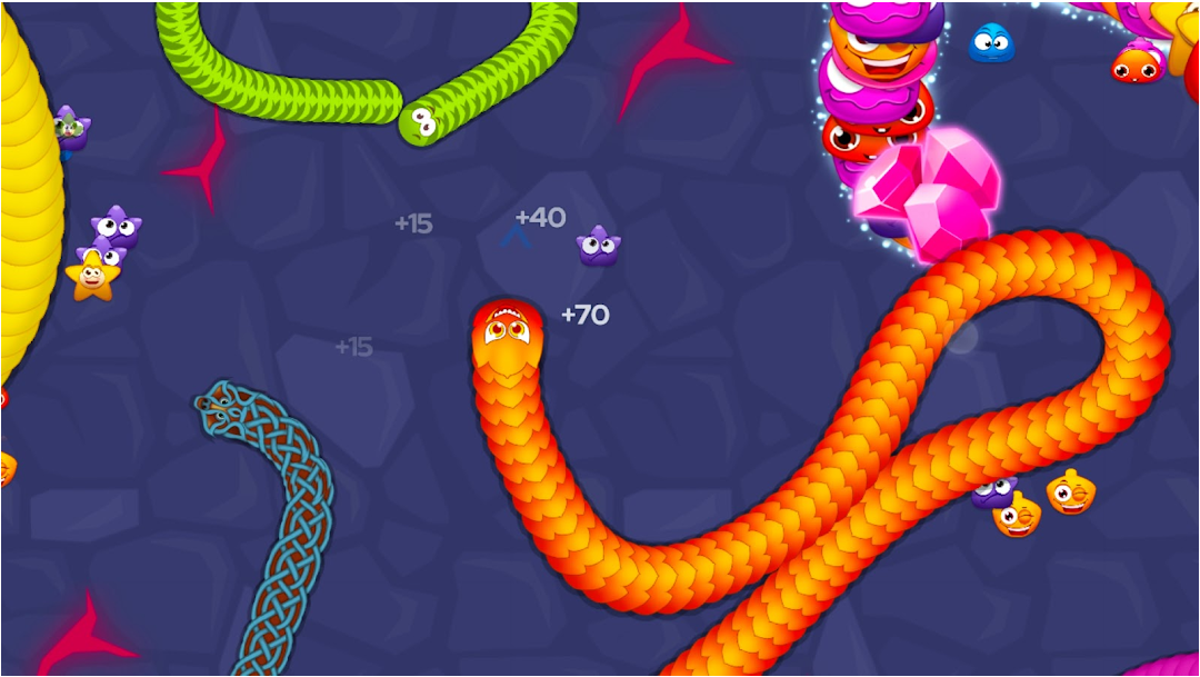 Worm Hunt - Snake game iO zone MOD unlimited rubies/coins 3.5.5