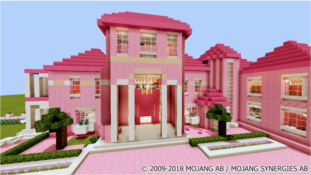 Mapa da casa da princesa rosa 2018 para MCPE versão móvel andróide