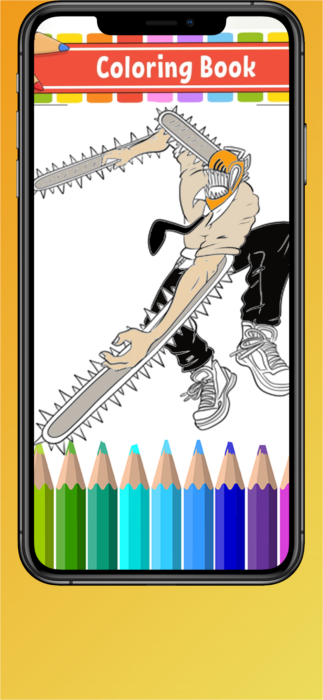 Chainsaw Man Coloring Pages 2 - Apps on Google Play