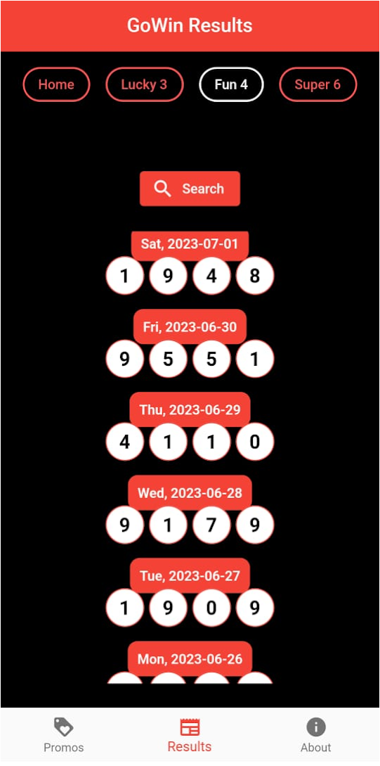 GoWIN Draw results for July 14, 2023. 