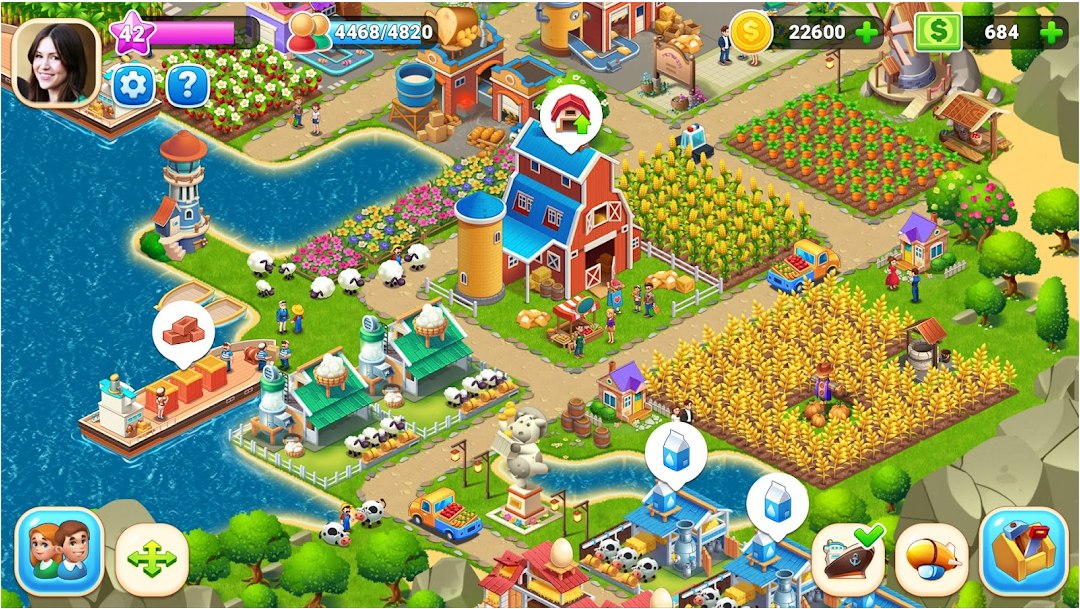 City Builder Farming game like Cityville APK para Android  - SunCity