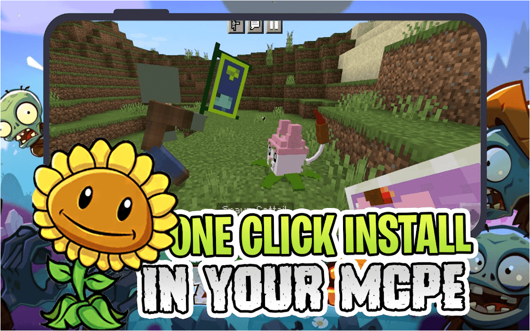Plants Vs Zombies mod for Minecraft. APK untuk Unduhan Android