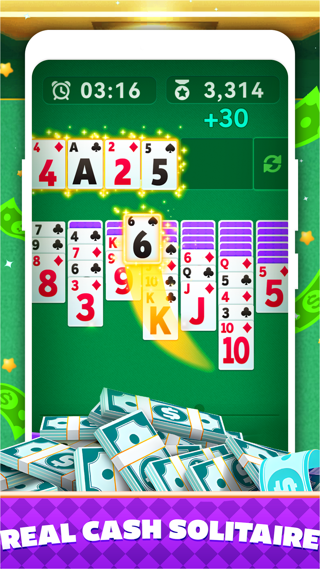 Solitaire-Clash Win Real Cash (GOLDEN CASINO GAMES) APK for